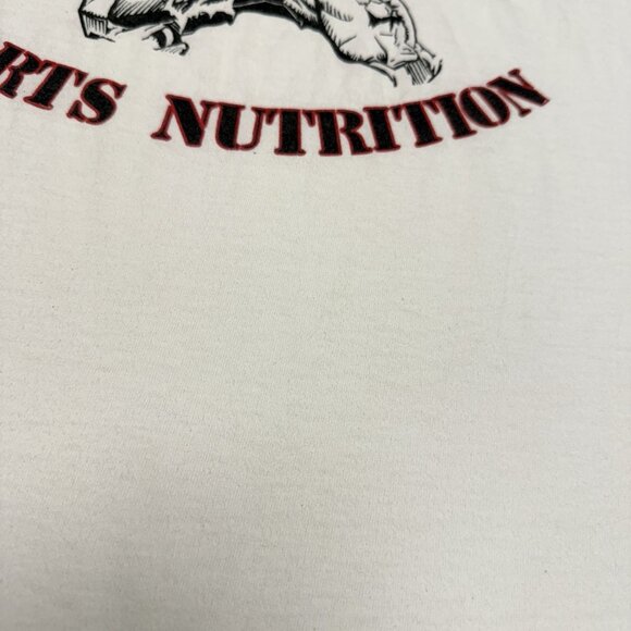 Vintage Bodybuilding Sports Nutrition T Shirt Mens Large 21x26.5 Gym Workout - Picture 10 of 12